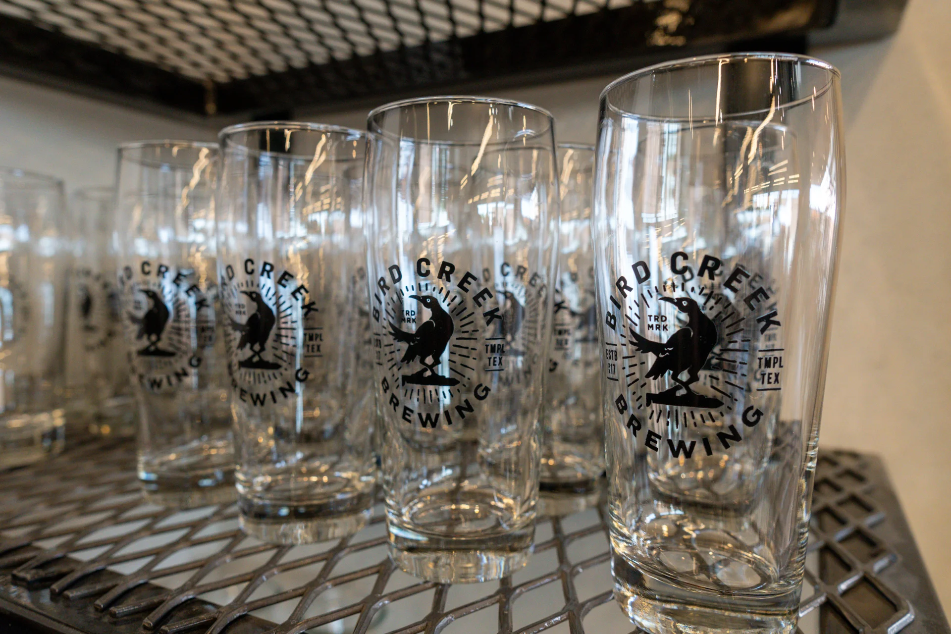 Bird Creek Brewing pint glasses