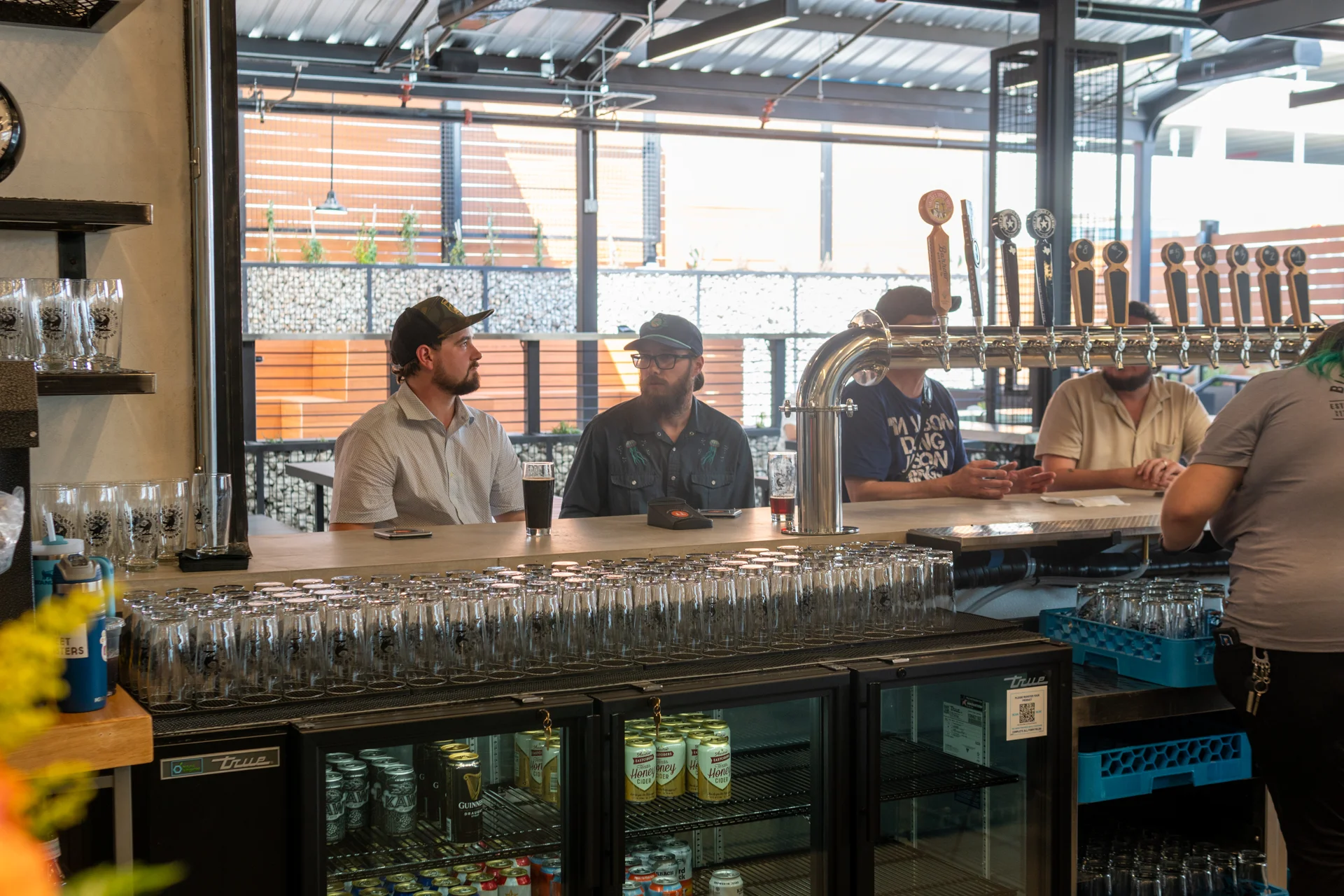 The bar at Bird Creek Brewing
