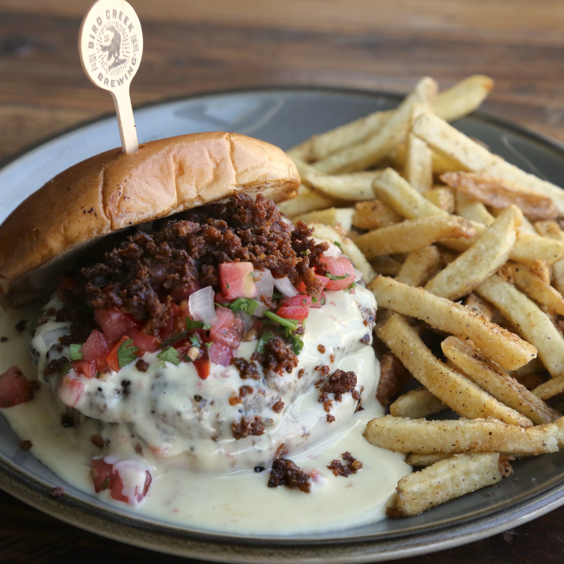 Burger Con Queso