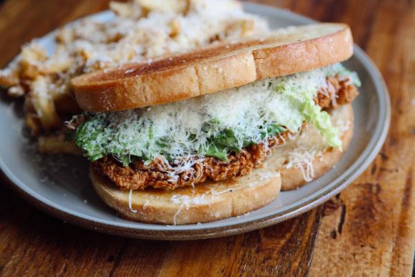 Chicken Caesar Salad Sandwich