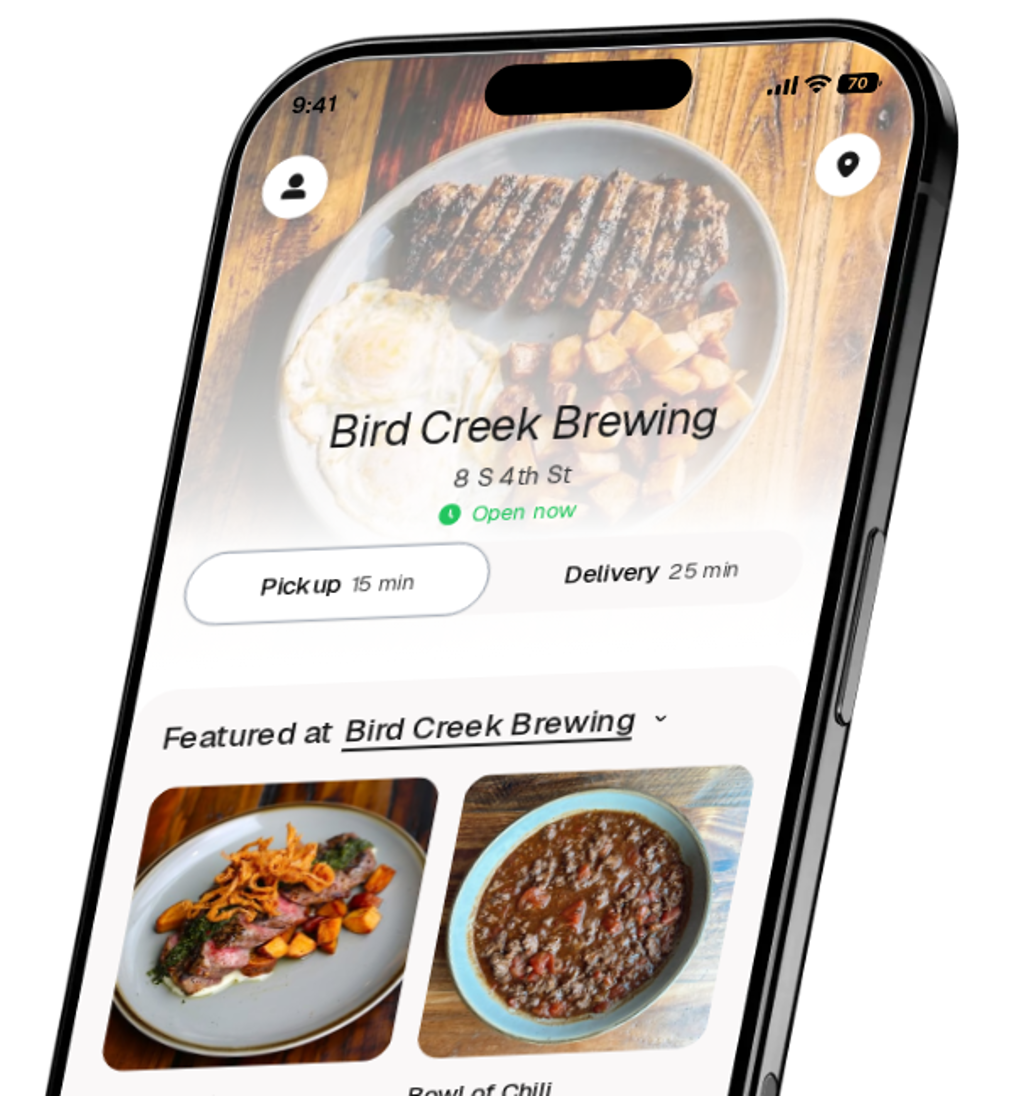 Bird Creek Brewing app preview